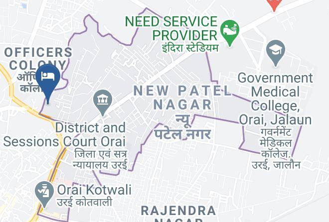Orai - Sengar Paradise Hotel And Resort Maps
