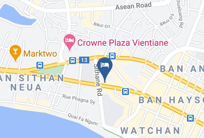 Vientiane - Sengdara Hotel Maps
