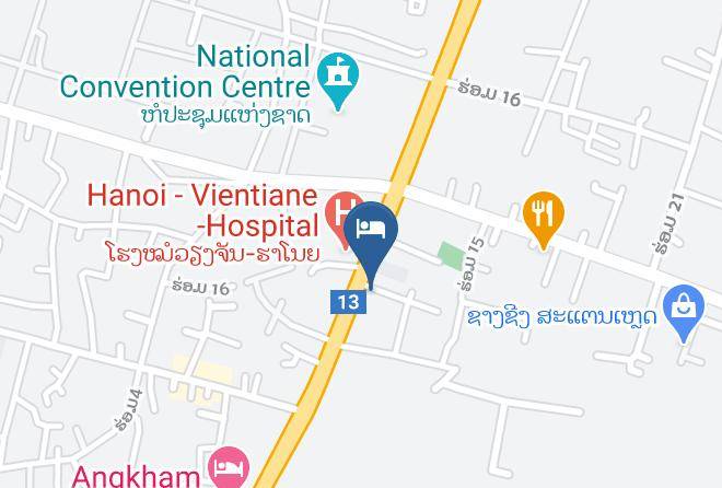 Vientiane - Sengkeo Hotel Maps