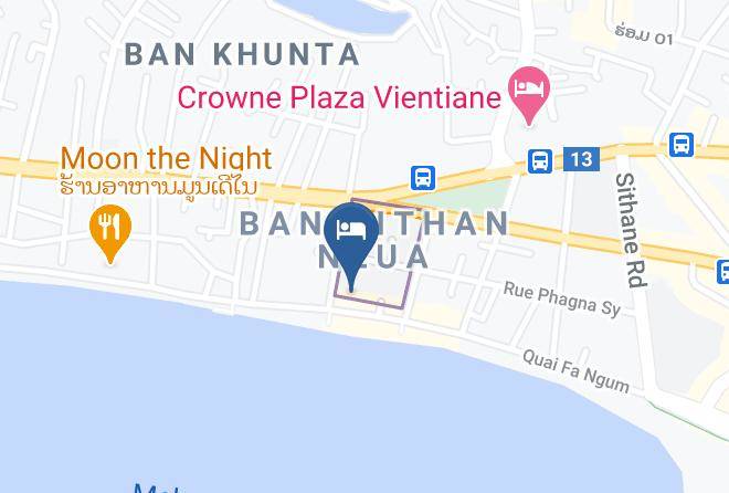 Vientiane - Sengtawan Riverside Hotel Maps