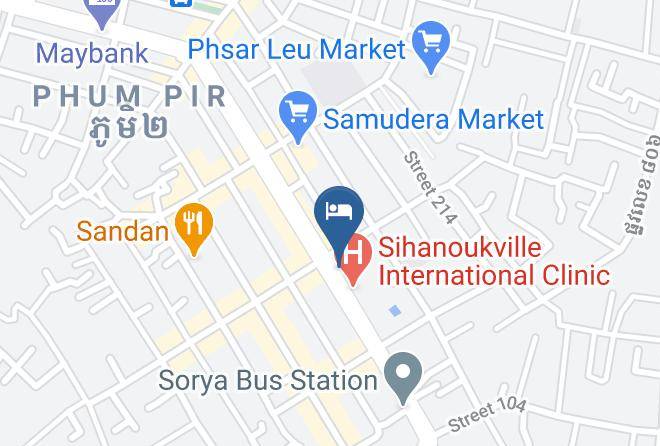 Preah Sihaknuk Town - Senna Sunshine Hotel Maps