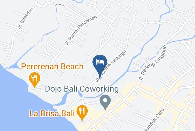 Badung Regency - Sense Canggu Beach Hotel Maps