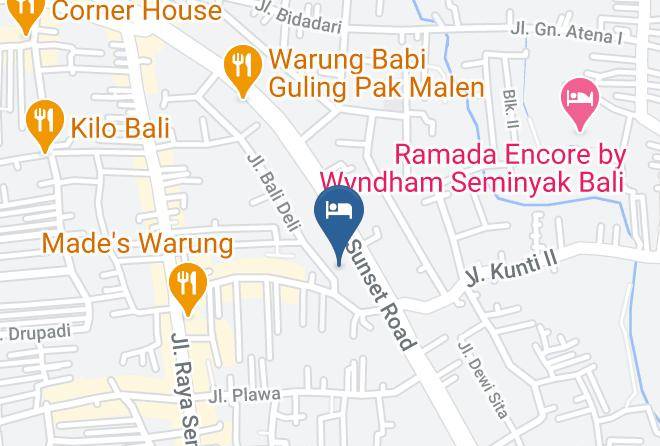 Badung Regency - Sense Sunset Seminyak Maps