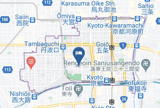 Kyoto City Shimogyo Ward - Sen Shichijo Hanabatake Maps