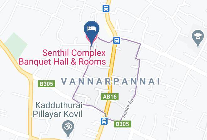 Jaffna - Senthil Complex Banquet Hall & Rooms Maps