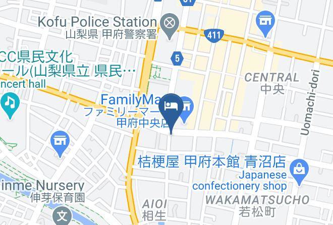 Kofu City - Sentia Hotel Naito Maps