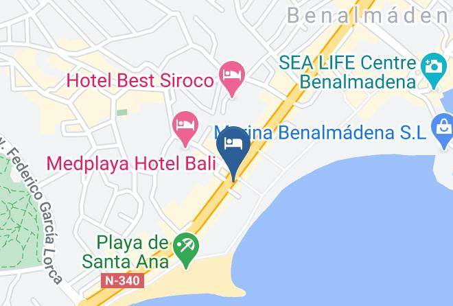 Malaga - Sentido Benalmadena Beach Maps