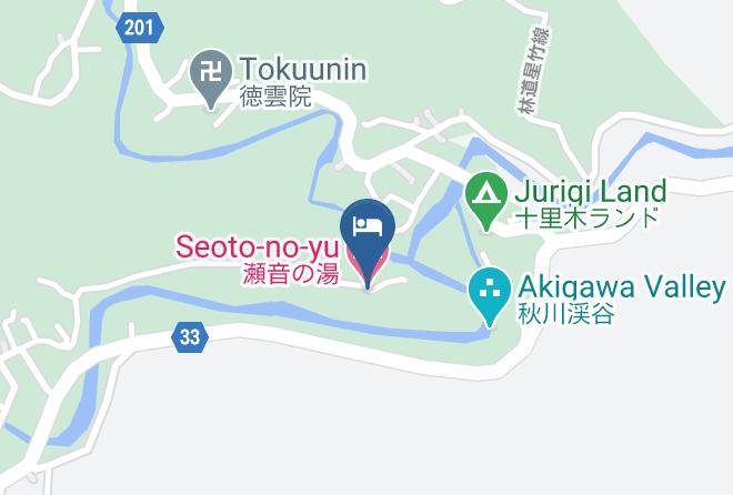 Akiruno City - Seoto No Yu Maps