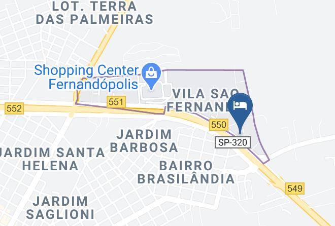 Fernandopolis - Serata Hotel Maps