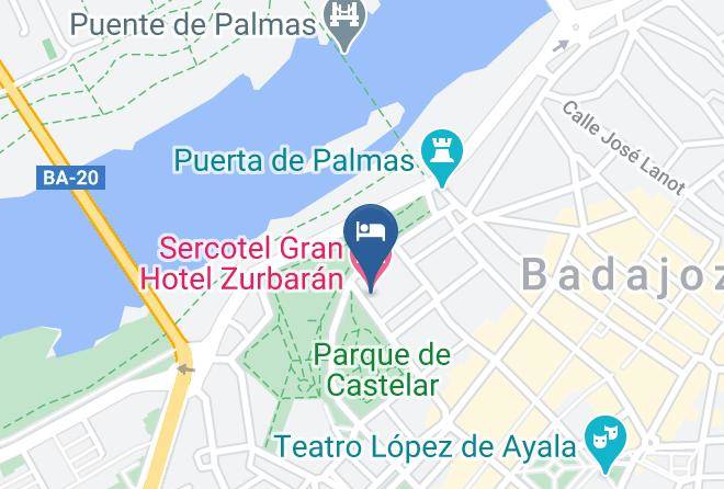 Badajoz - Sercotel Gran Hotel Zurbaran Maps