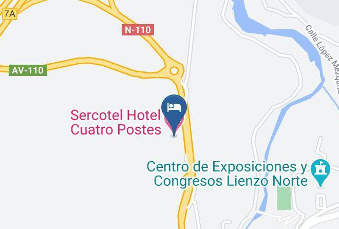 Avila - Sercotel Hotel Cuatro Postes Maps