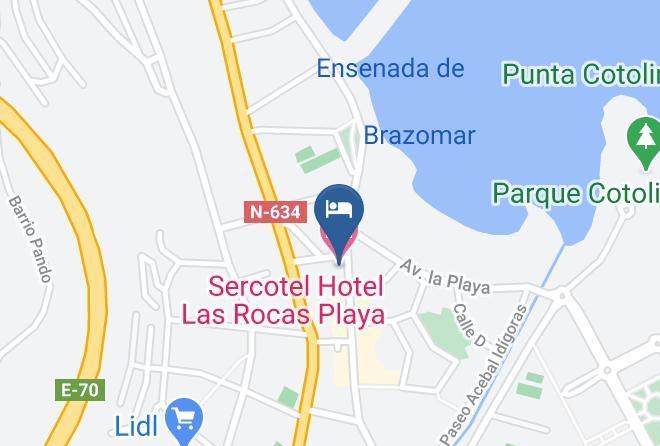 Sercotel Hotel Las Rocas Playa Map