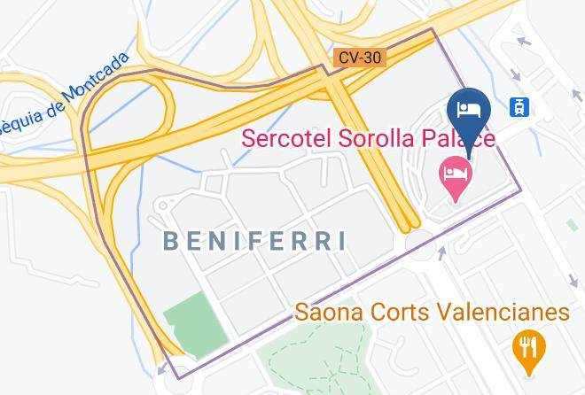 Valencia - Sercotel Sorolla Palace Maps