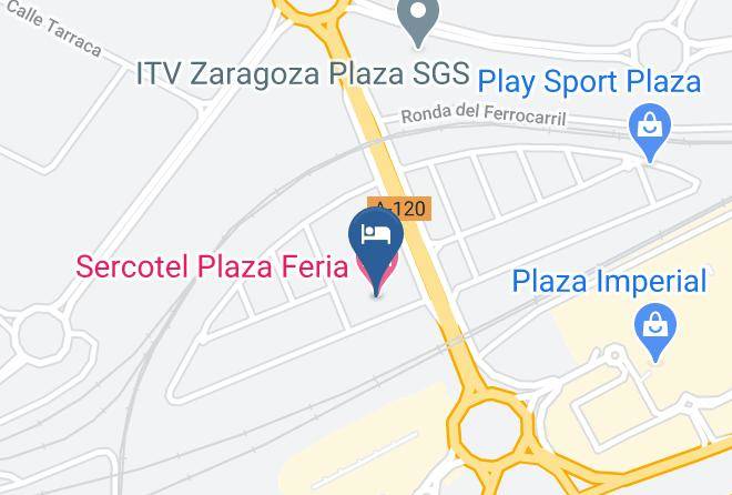 Zaragoza - Sercotel Plaza Feria Maps