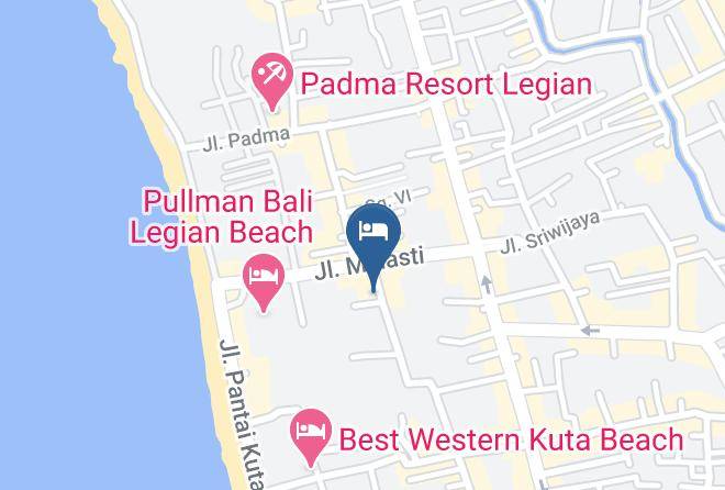 Serela Legian Hotel Bali Map