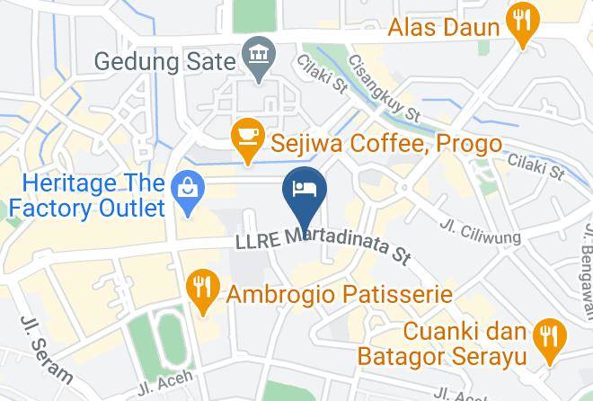 Serela Riau Hotel Bandung Map