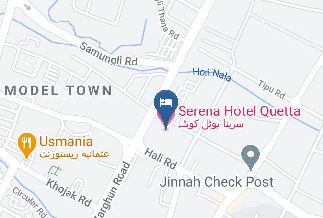 Quetta - Serena Hotel Quetta Maps