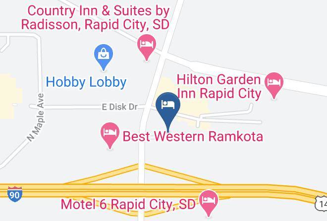 Pennington - Serena Inn And Suites Rapid City Maps
