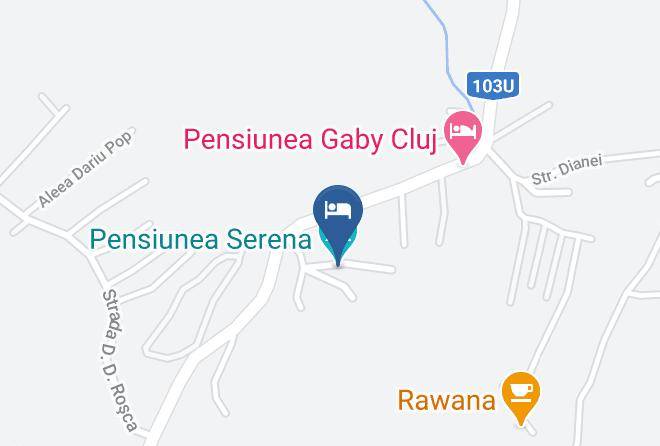 Cluj Napoca - Pensiunea Serena Maps