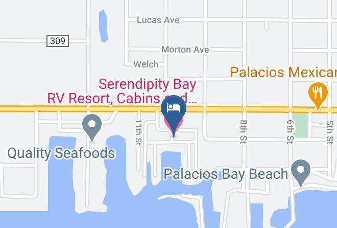 Matagorda - Serendipity Bay Rv Resort Cabins And Marina Maps