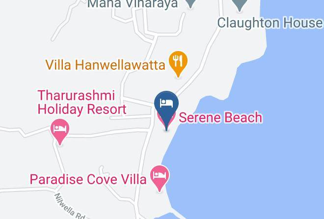 Galle - Serene Beach Hotel Maps