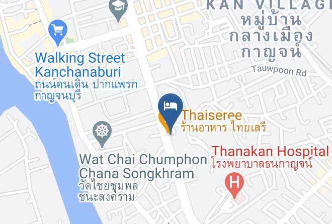Amphoe Mueang Kanchanaburi - Serene Residence Hotel Maps