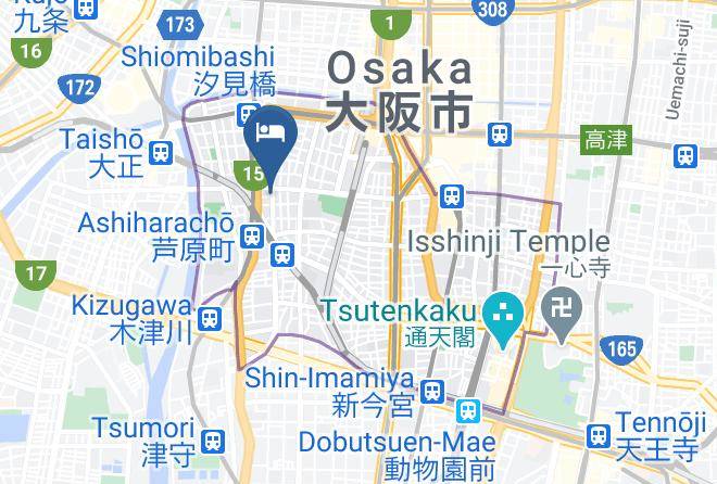 Osaka City Naniwa Ward - Serenite Namba Nishi Maps
