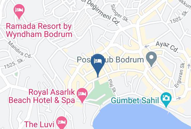 Bodrum - Serhan Hotel Maps