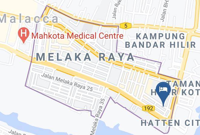 Melaka Tengah - Seri Mawardah Hotel Maps
