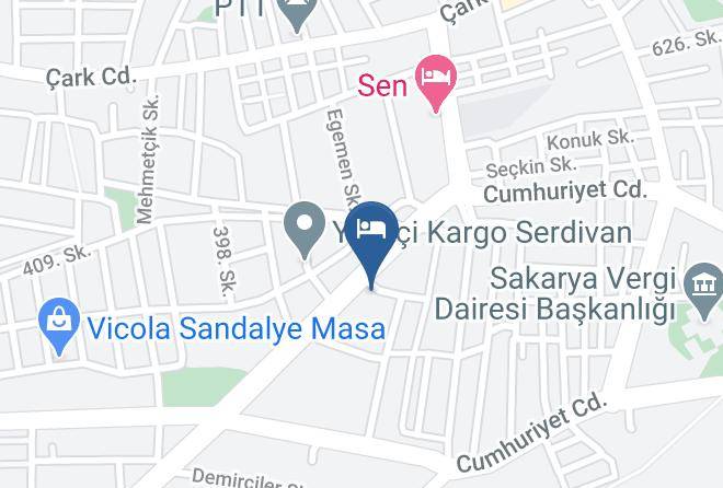 Serdivan - Sertac Hotel Maps