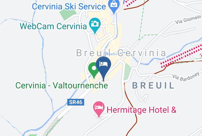 Aosta - Sertorelli Sport Hotel Maps