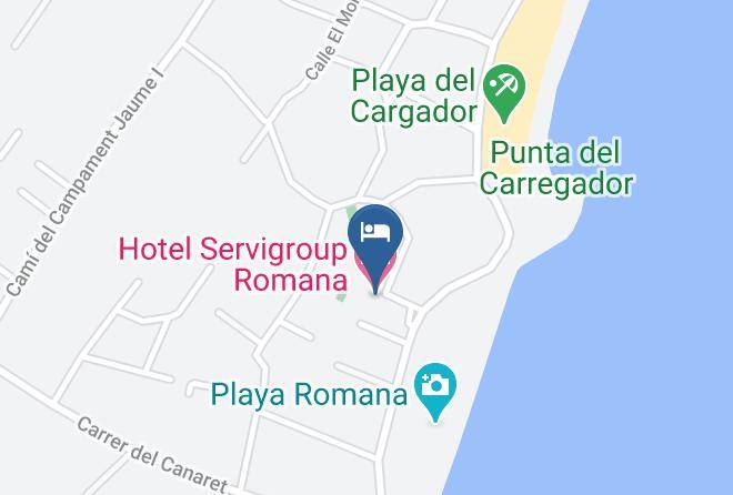 Castellon - Hotel Servigroup Romana Maps