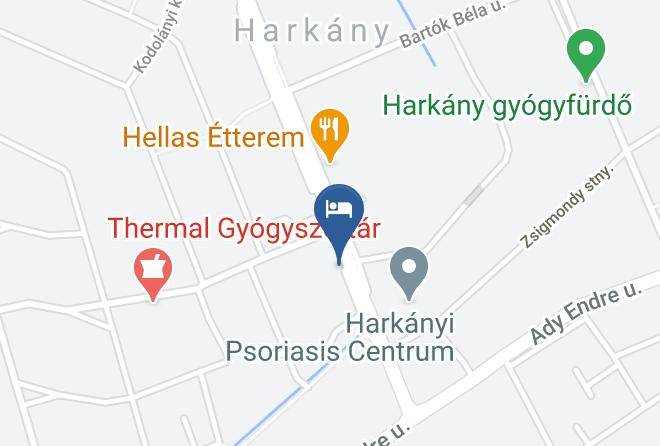 Harkany - Setany Etterem Maps