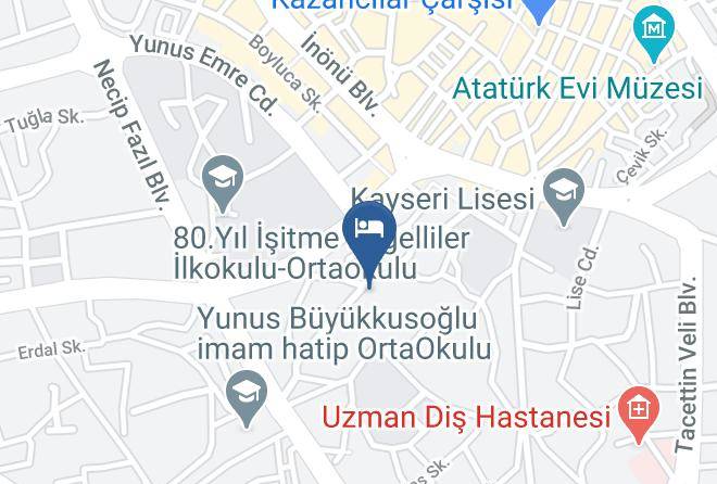 Melikgazi - Setenonu 1892 Hotel Maps