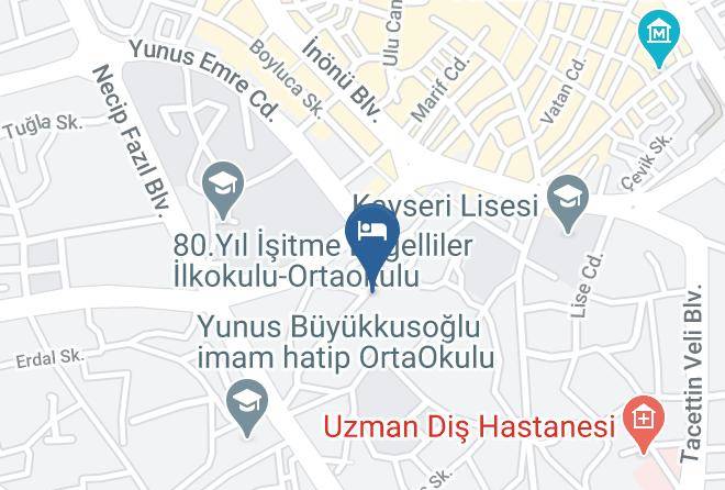Melikgazi - Setenonu Butik Otel Maps