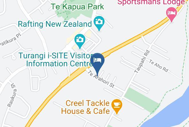 Taupo - Settlers Motel Top Deluxe Best Accommodation Turangi Maps