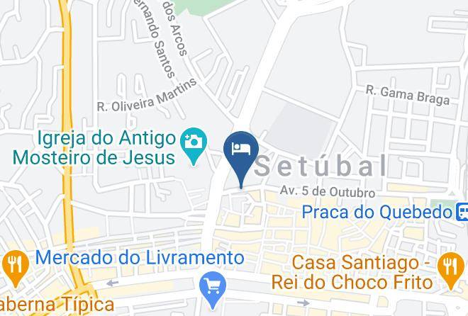 Santa Maria Da Graca - Setubal Downtown Blue Maps