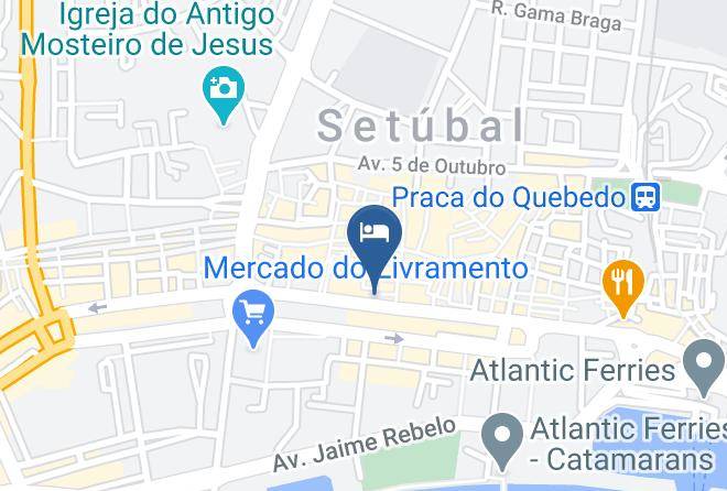 Santa Maria Da Graca - Setubal Downtown Studios Maps