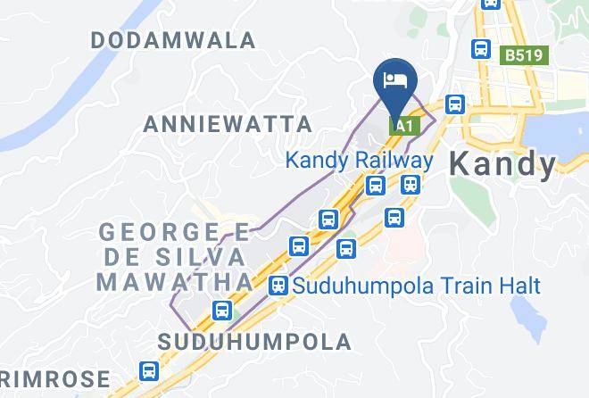Kandy - Sevana City Hotel Maps