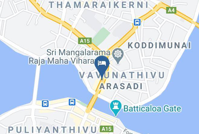Trincomalee - Sevana Rest & Restaurant Maps