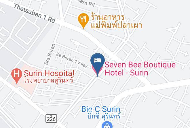 Amphoe Mueang Surin - Seven Bee Boutique Hotel Maps