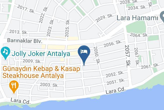 Niss Lara Hotel Map - Antalya - Muratpasa