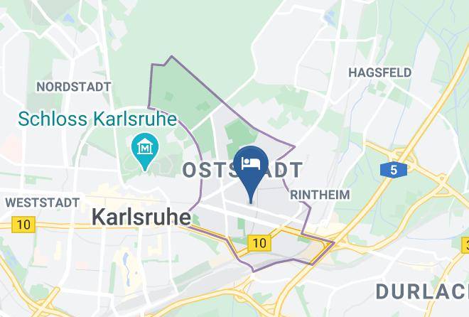 Karlsruhe - Sevendays Hotel Maps