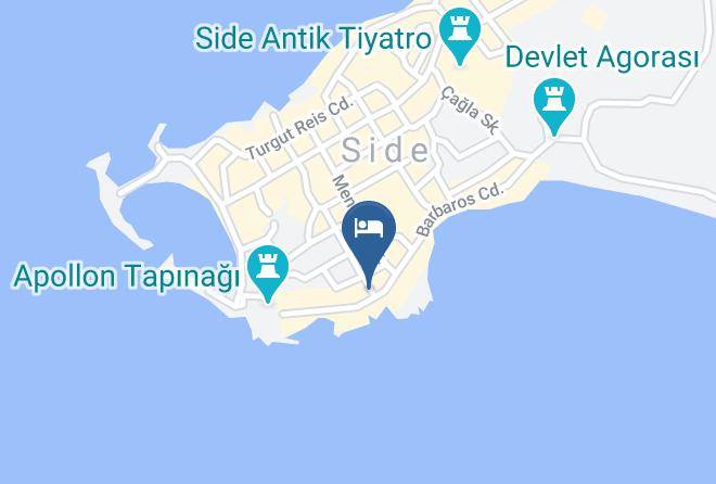 Manavgat - Sevil Hotel Side Maps