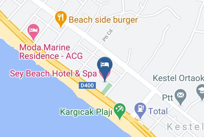 Sey Beach Hotel & Spa Map