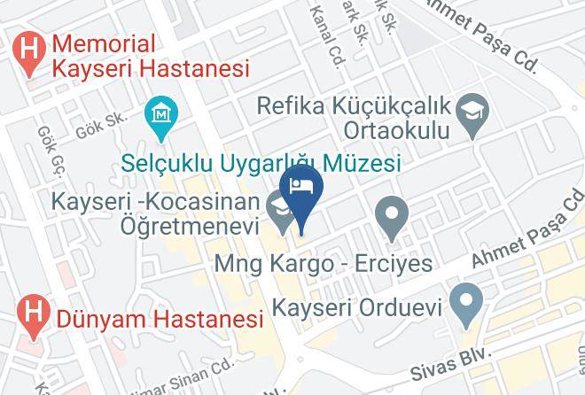 Kocasinan - Seyir Evleri Konaklama Maps