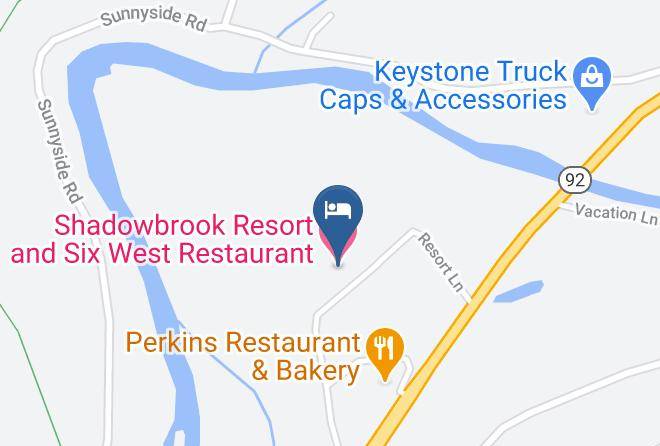 Wyoming - Shadowbrook Resort And Six West Restaurant Maps