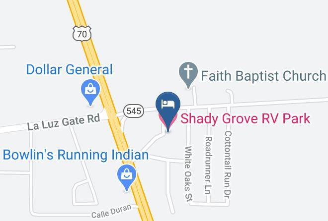 Otero - Shady Grove Rv Park Maps