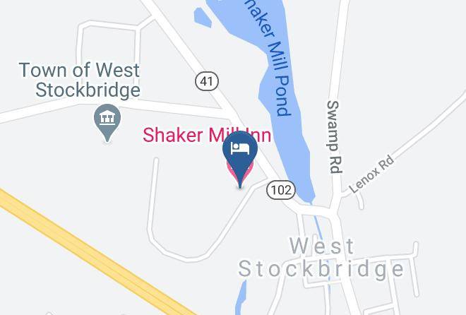 Shaker Mill Inn Map