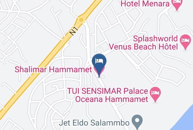 Tunisia - Shalimar Hammamet Maps